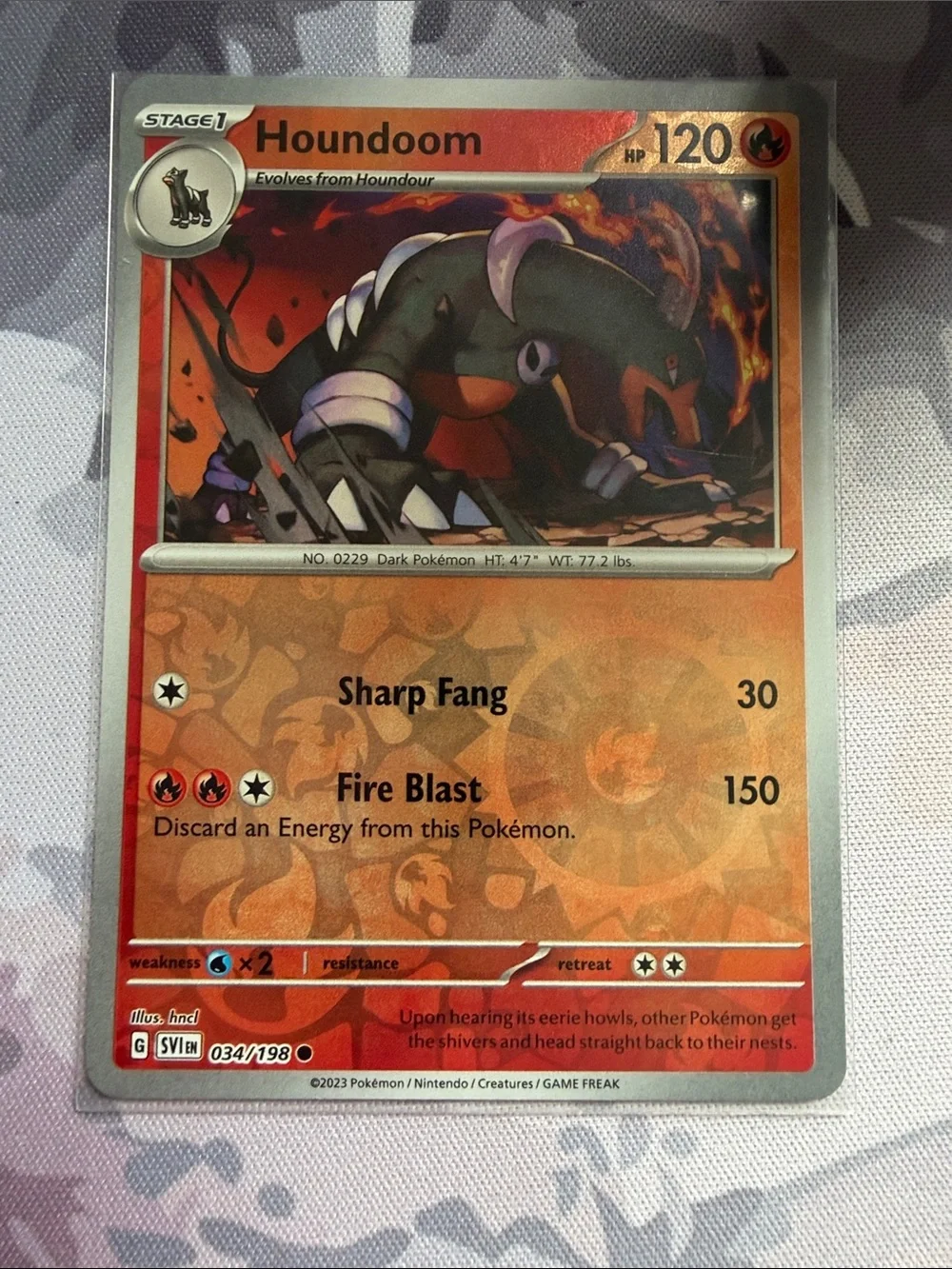 Houndour Houndoom Reverse Holo Evolution Pokémon Card Lot ✨5/$25✨